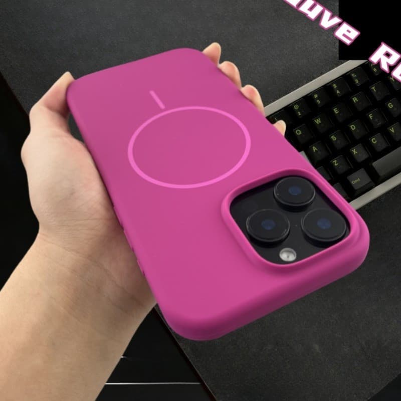 Cor Primária Círculos Ultrafinos Capa De Telefone De Carregamento Magnético Para iPhone 16 15 14 13 12 11 Pro Max 14 15