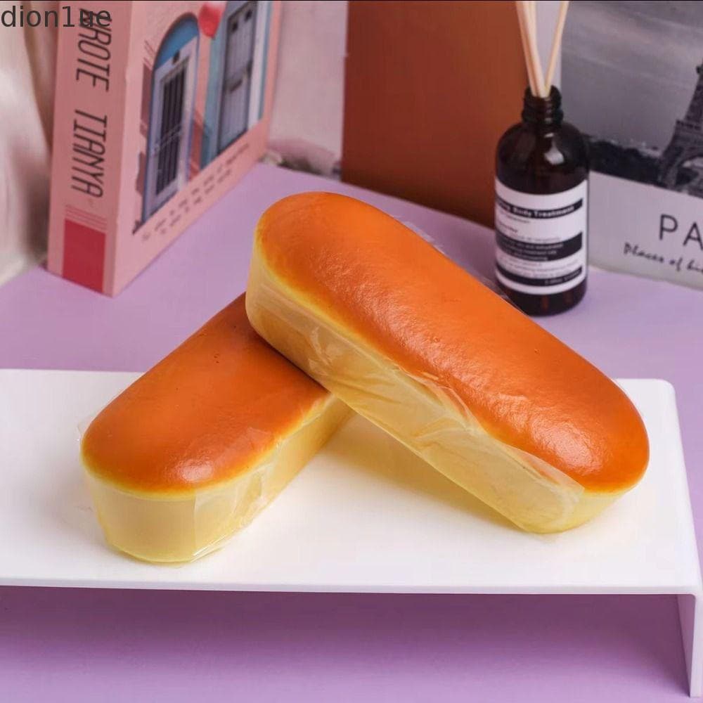 DION1UE Brinquedo De Aperto De Pão De Simulação , Em Forma De Comida Relaxante Manual Inquietação Sensorial Macio PU