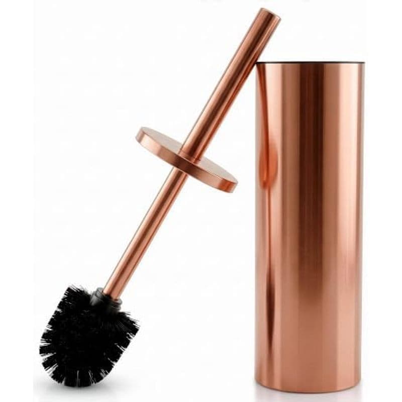 Conjunto De Escova E Suporte Para Vaso Sanitário Dourado-Em Aço Inoxidável Com Cabeça Substituível , Tigela Interna Remo