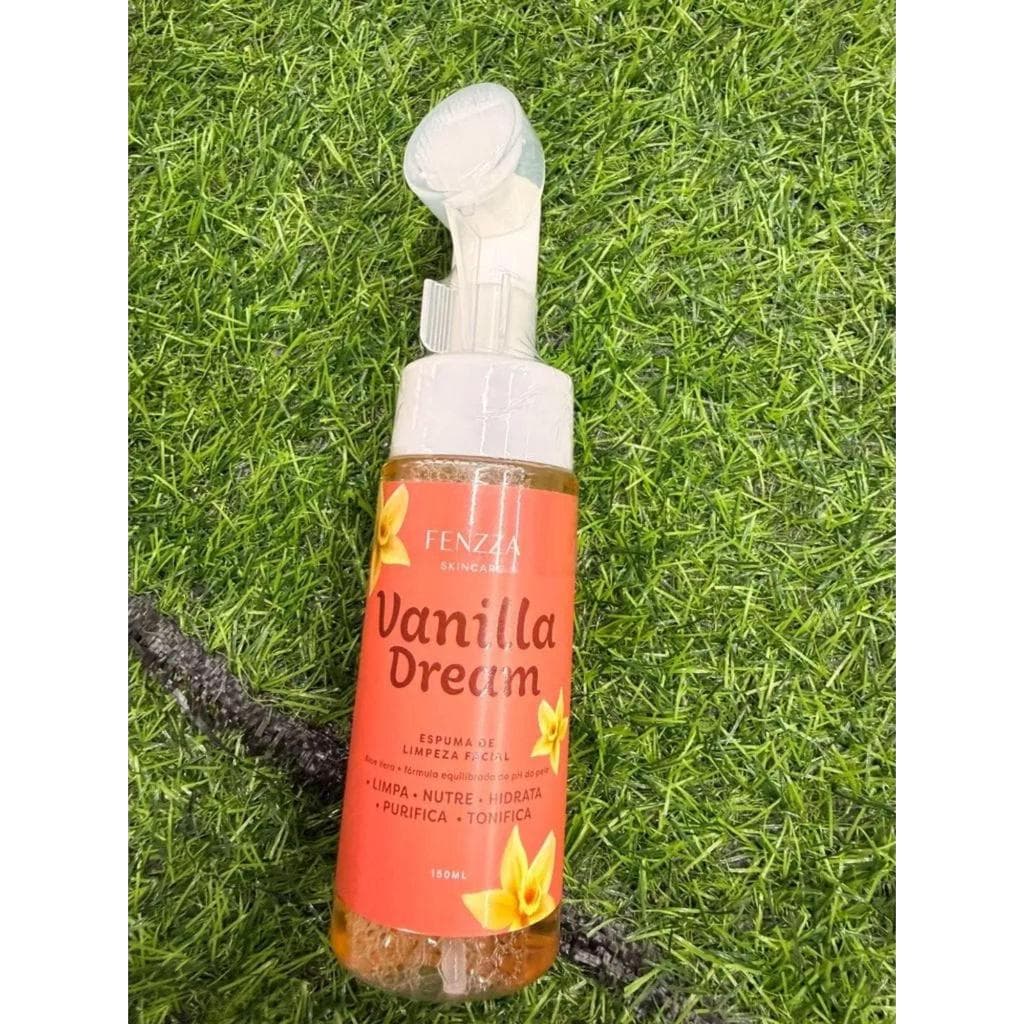 ESPUMA DE LIMPEZA FACIAL FENZZA – VANILLA DREAM | 150ml | Com Escova Massageadora