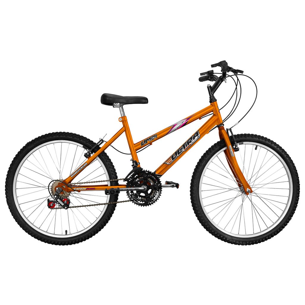 Bicicleta Aro 24 Ultra Bikes Feminina e Masculina Chrome Line 18 Marchas Passeio Urbana