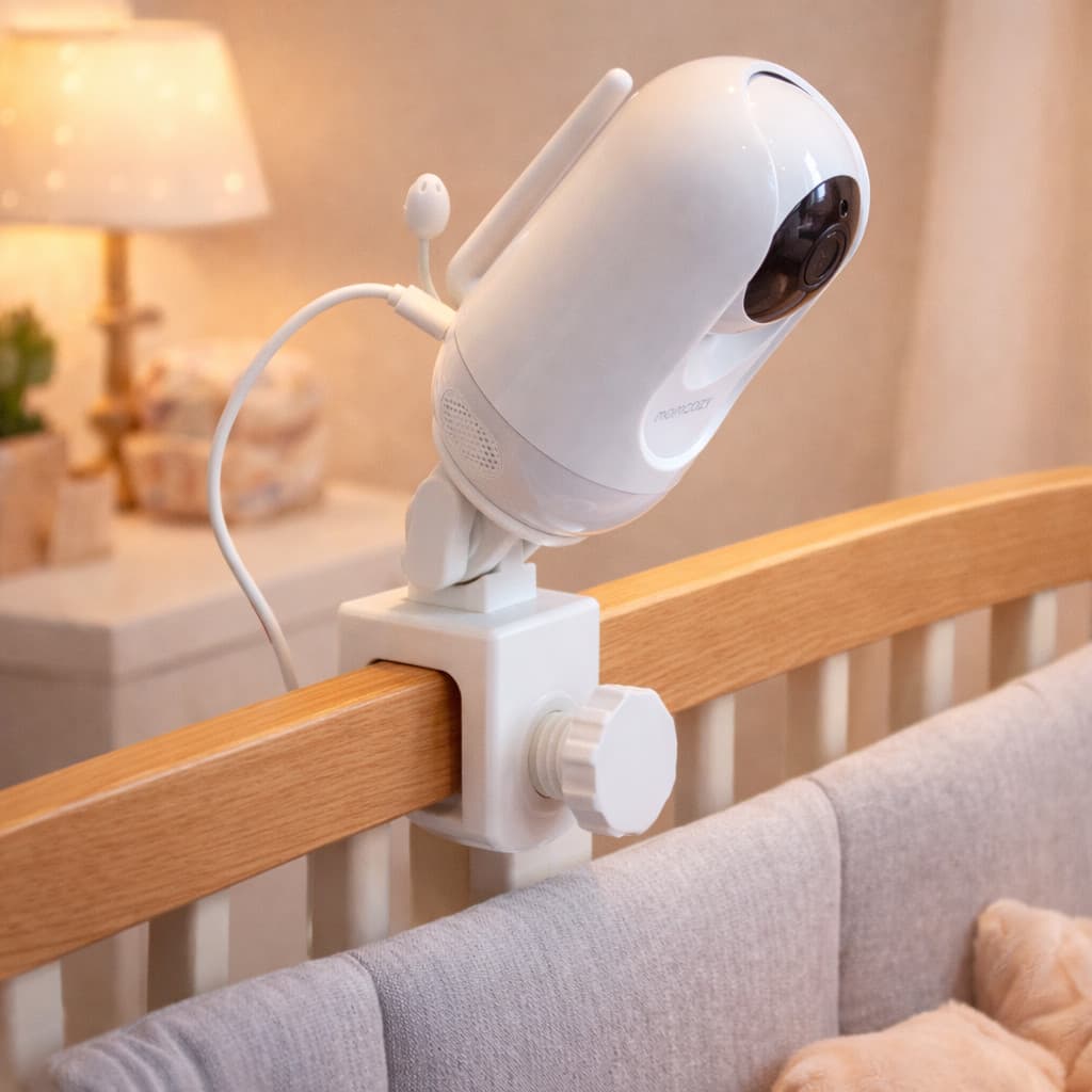Suporte Babá Eletrônica Articulado para Berço Câmeras com Rosca