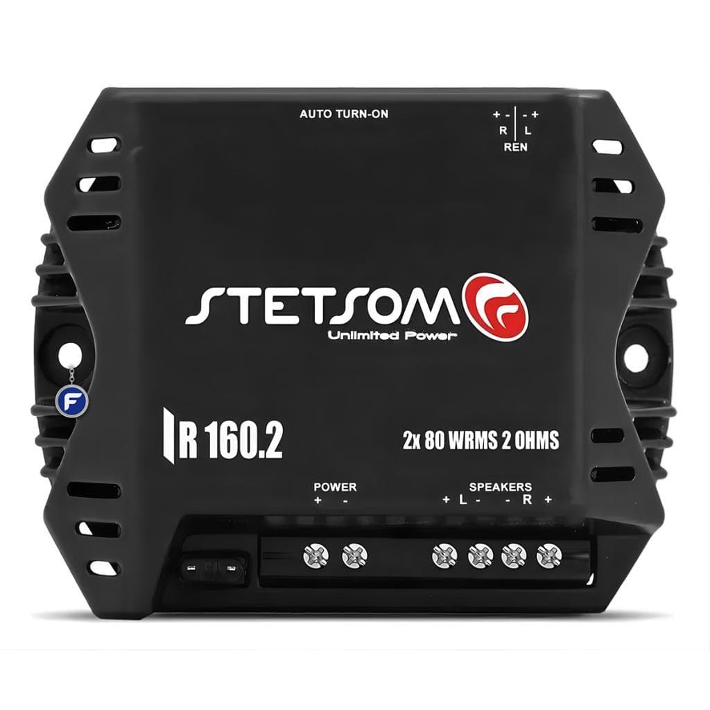 Módulo Potencia Stetsom Iron Line 160w Rms 2 Ohms 2 Canais Som Automotivo