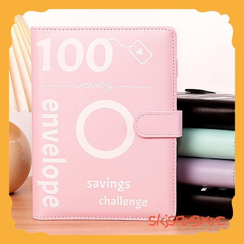 100 Dias Desafio Dinheiro Poupança Pasta Envelope De Couro , Fácil , Engravante E Recompensa skjsqygxyc.br