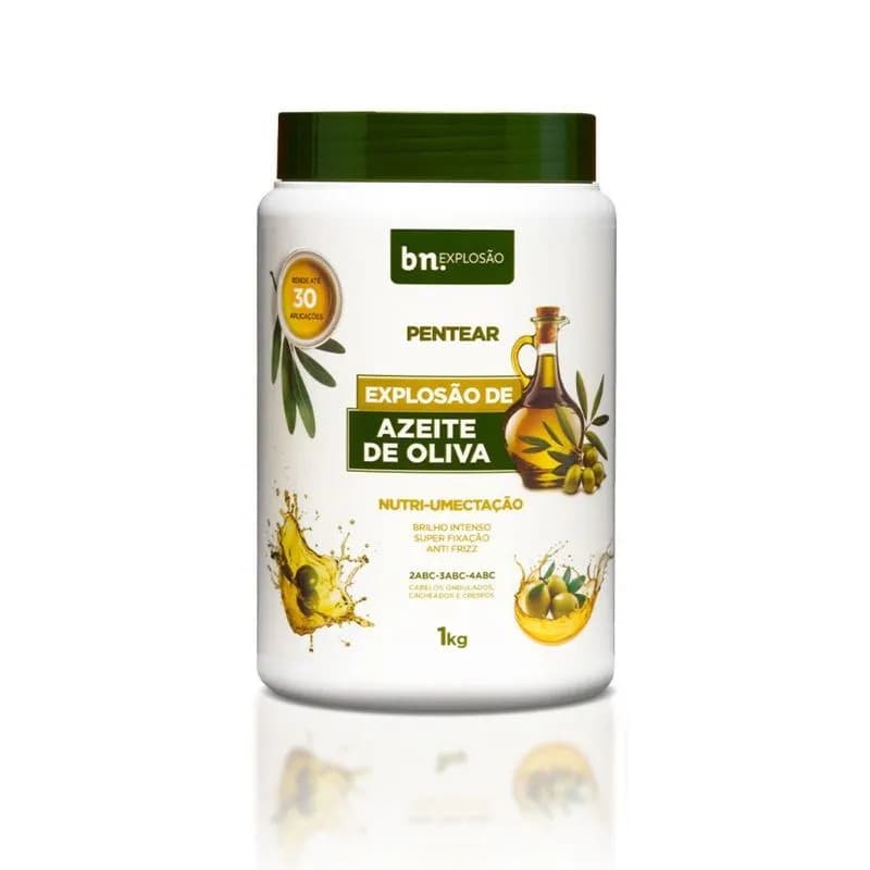 Creme de Pentear Beleza Natural Explosão Azeite de Oliva 1Kg