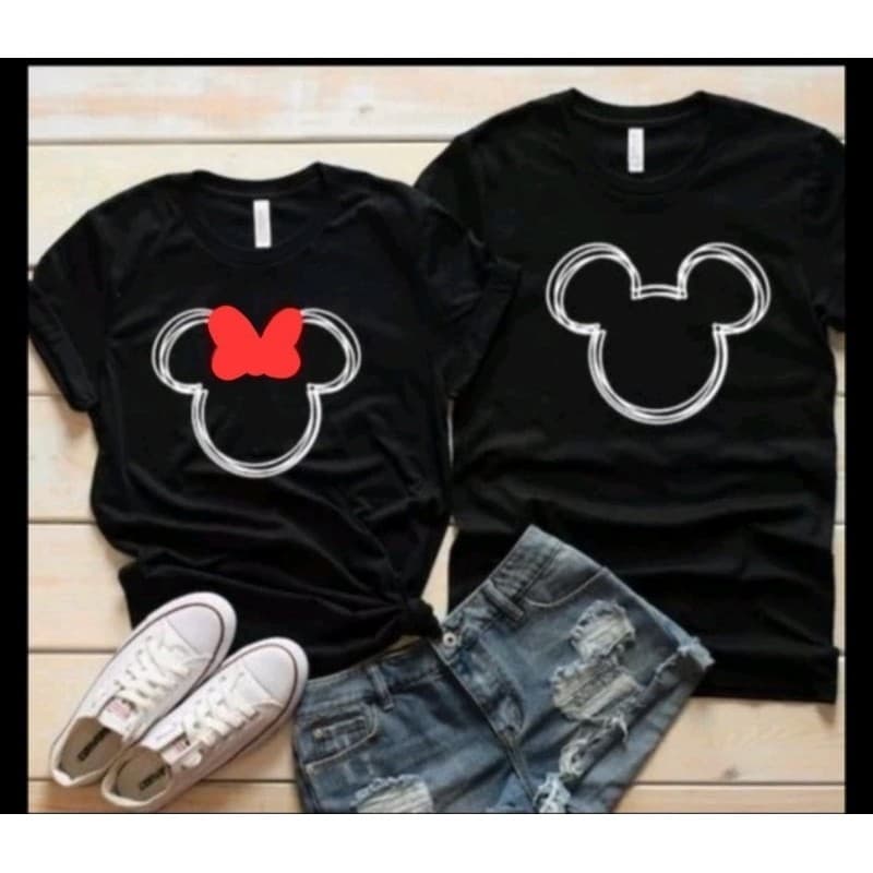 Kit Camisetas Casal Minnie Mickey Mouse Dia dos Namorados Tema Festa Aniversário Comemoração GEEK ENVIO IMEDIATO
