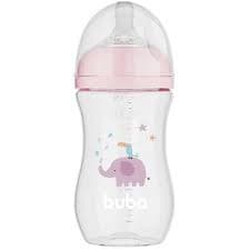 MAMADEIRA EASY FLOW ELEFANTE ROSA 270ML BUBA
