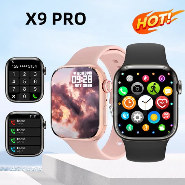 Smartwatch Original X9 Pro Series 45 Mm , GPS , NFC , Monitor De Pressão Arterial-São Paulo , Estoque Disponível