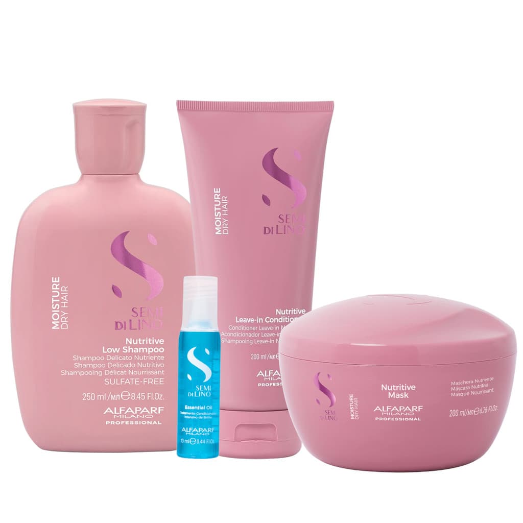 Kit Moisture Shampoo, Condi, Máscara e Ampola - Alfaparf