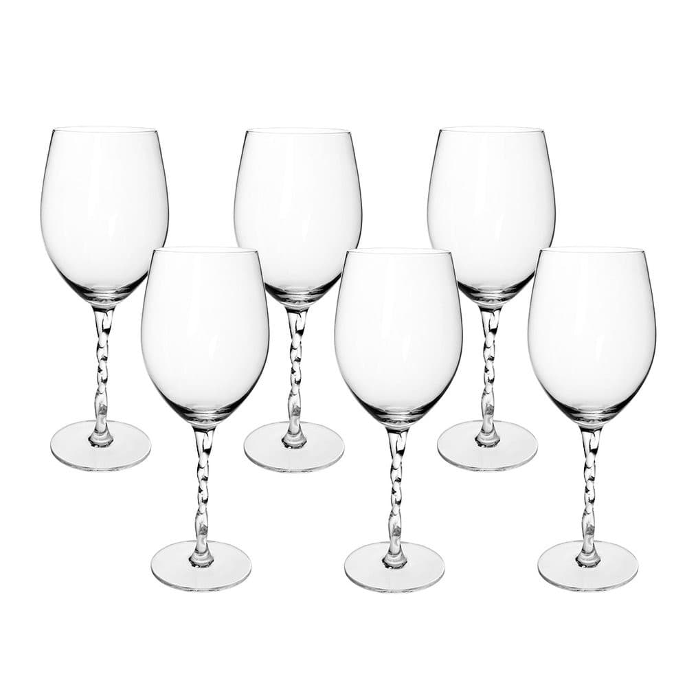 Jogo de Taças Copa e Cia 6 Peças Twister Vinho/Água 600 ml