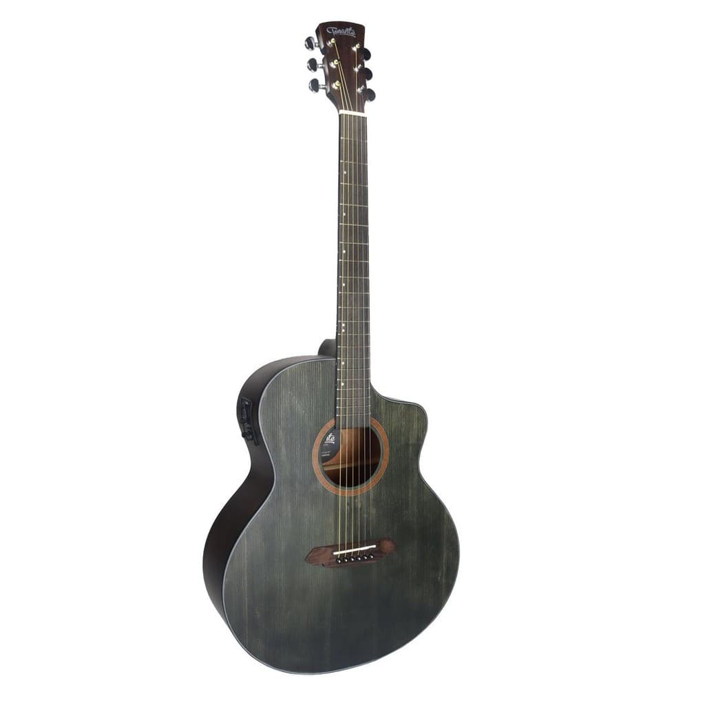 Violão Elétrico Coral 40" - Tampo Sólido Em Spruce - Dark Sp