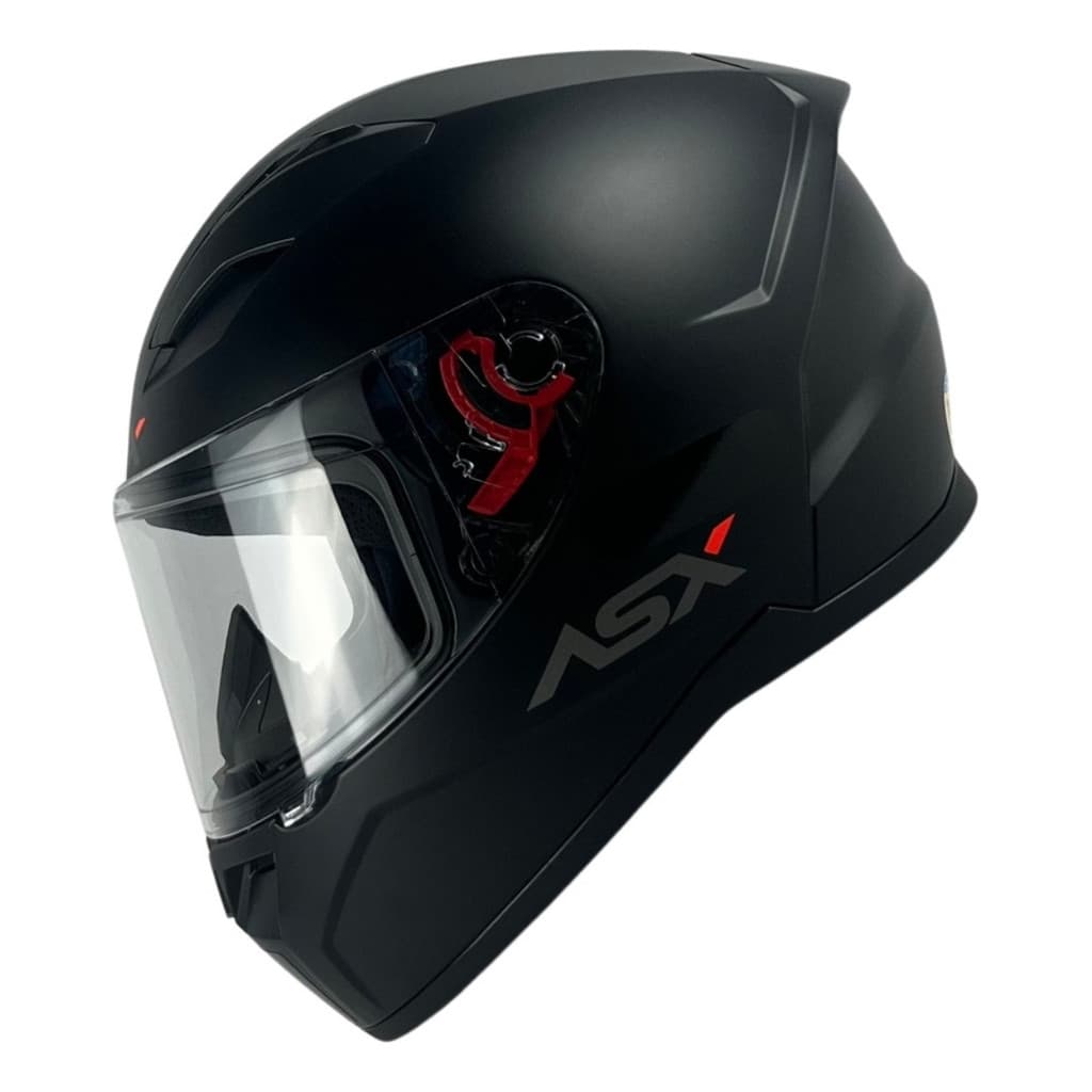 Capacete Para Moto Integral Asx City Solid Preto Fosco Top