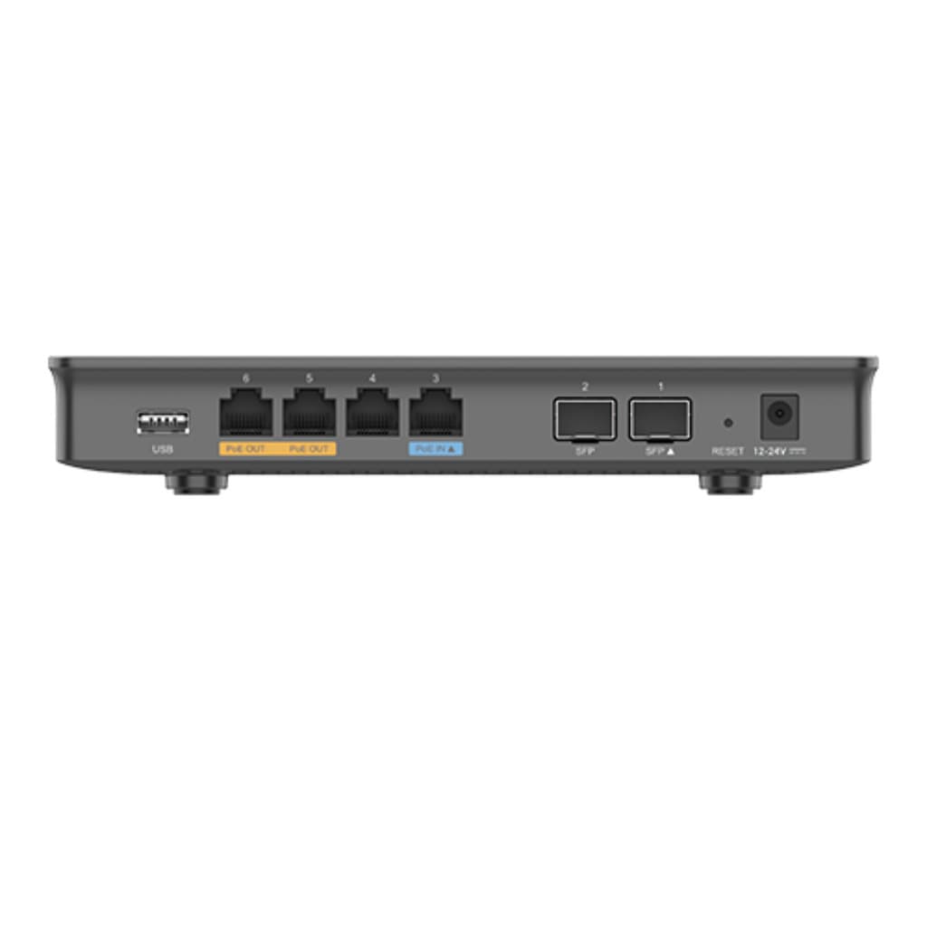 Roteador Multi Wan VPN 2 SFP e 4 Ethernet Gigabit GWN7002