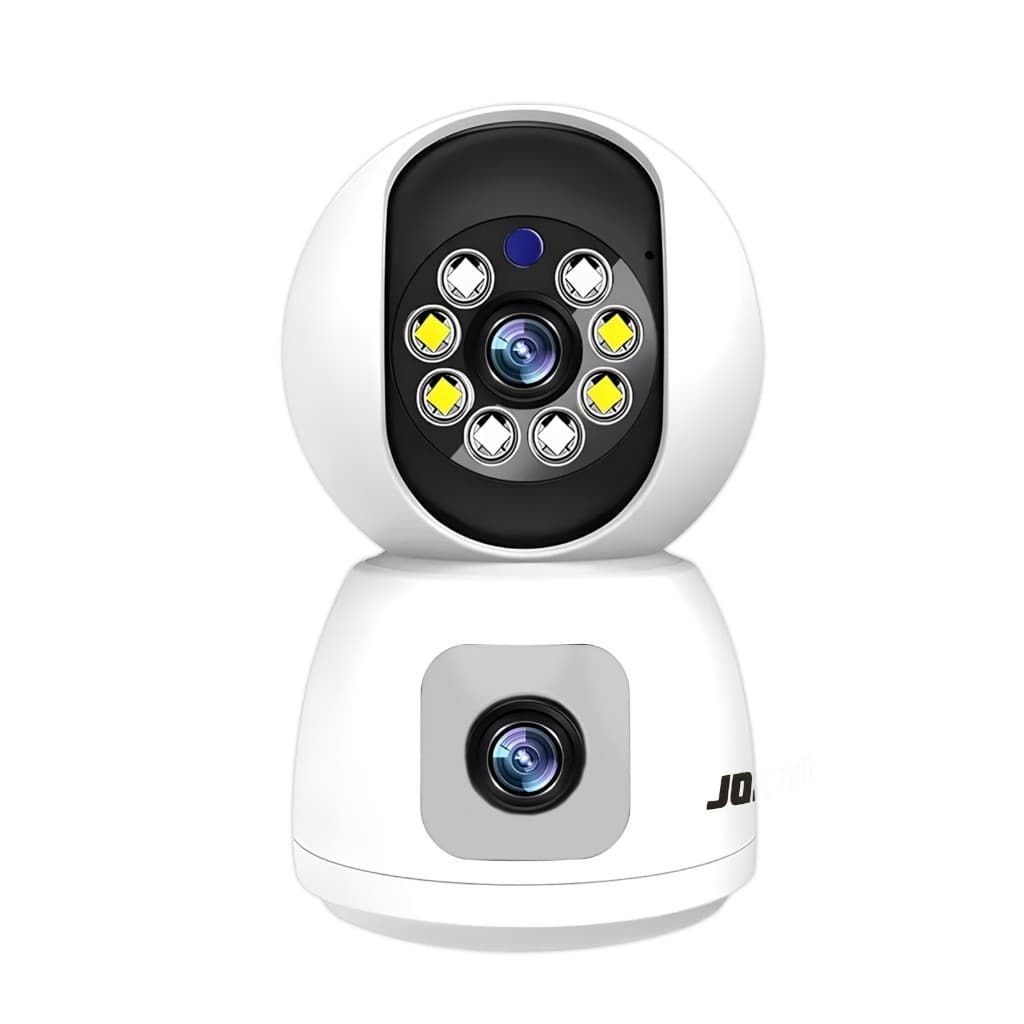 Câmera Duas Lentes IP Wifi FULL HD 1080P com visão noturna fixa e 360° Auto Track