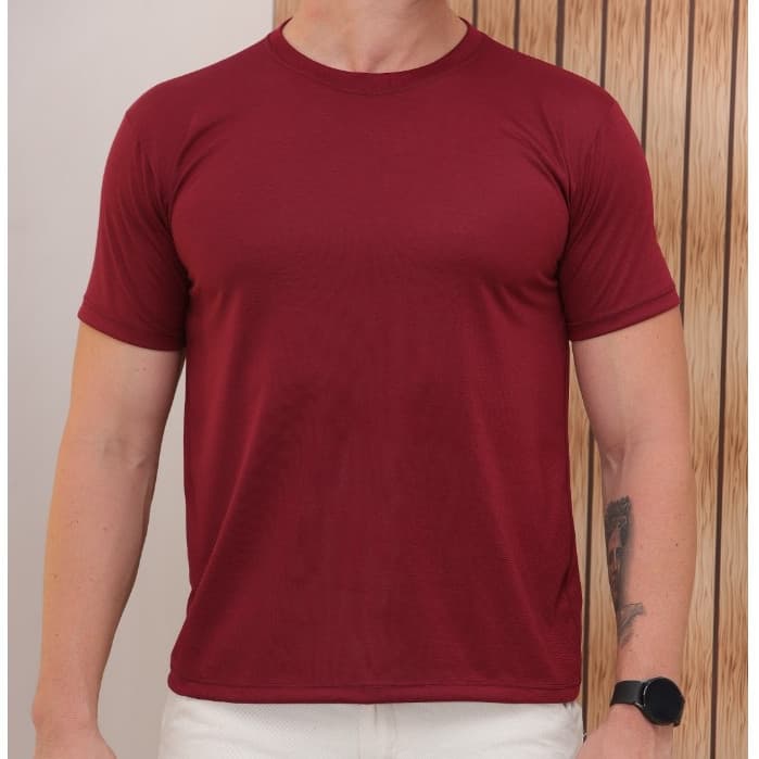 Camiseta Masculina Básica Gola Redonda Lisa Kit 3 Camisas Lisa - Envio No Mesmo dia!! - Preço Promocional