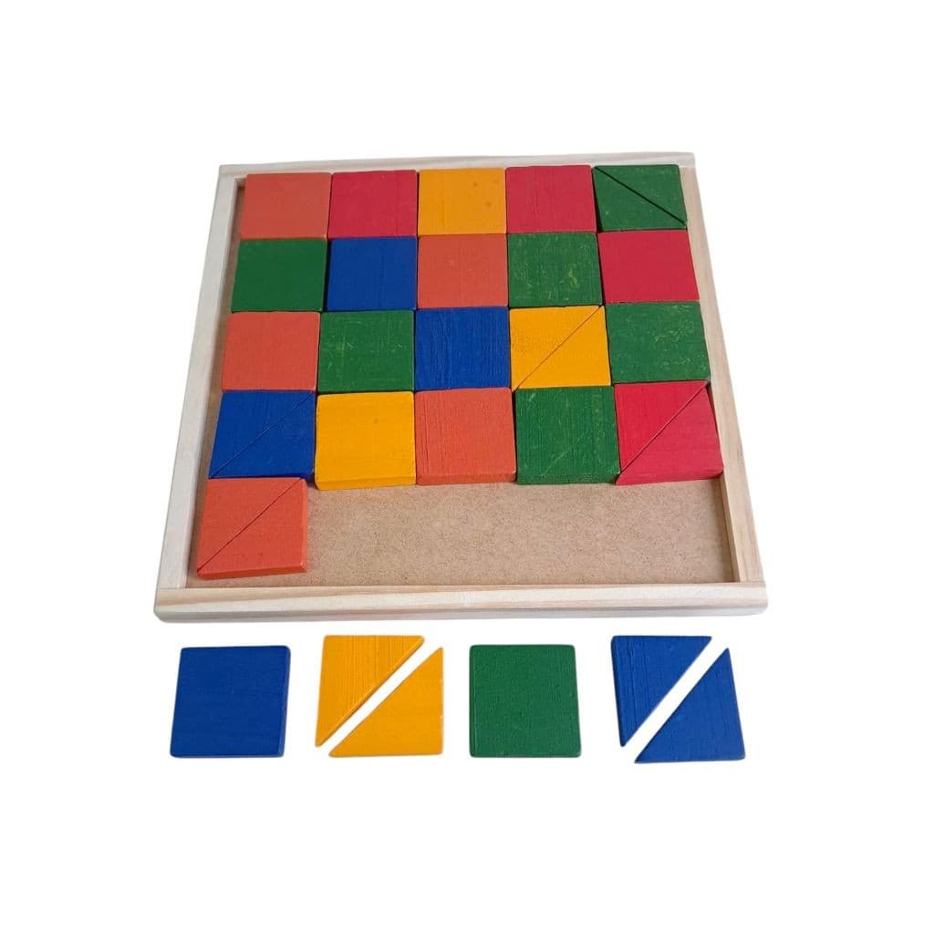 Mosaico Colorido 32 peças Brinquedo Educativo Infantil