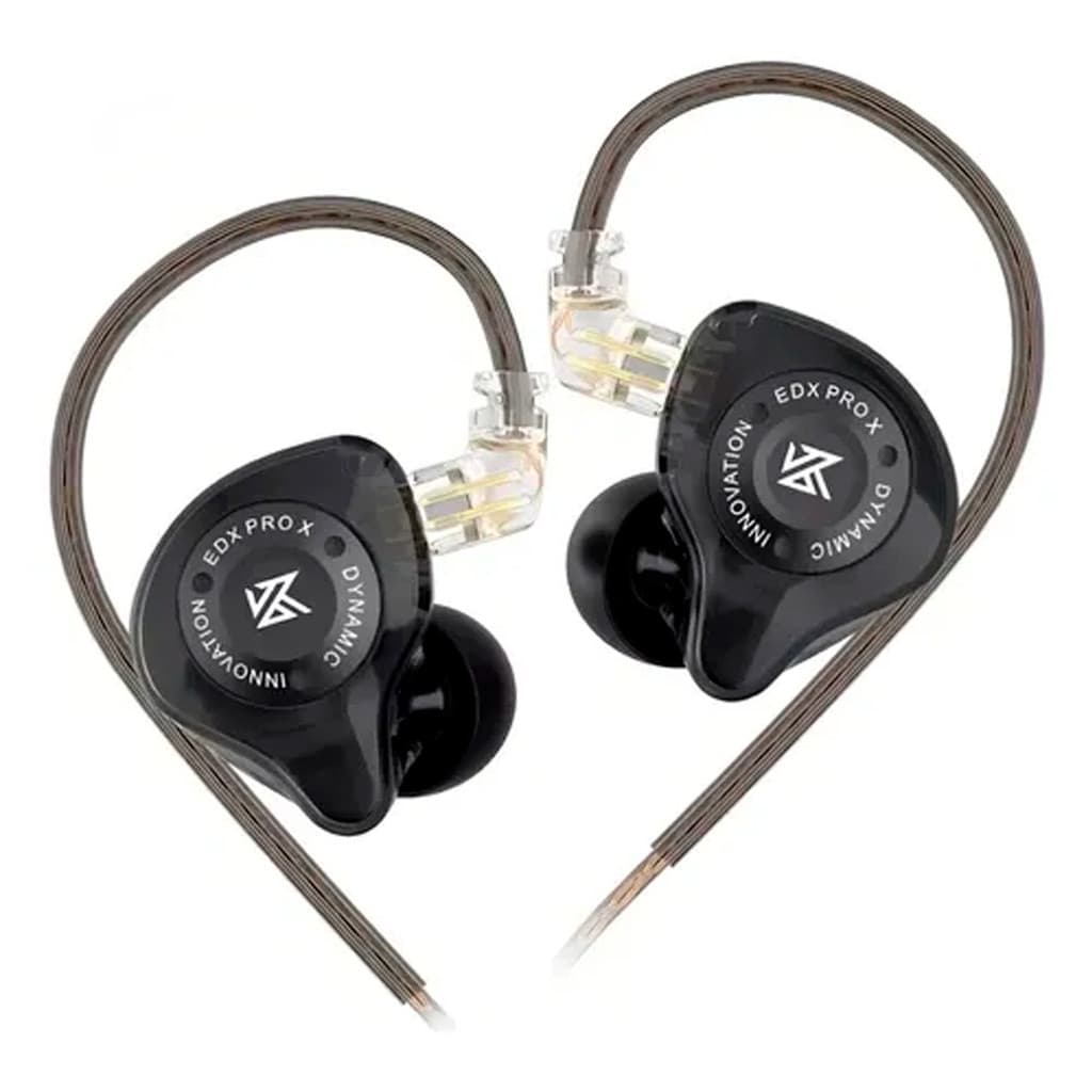 KZ EDX PRO X Fone De Ouvido Intra Auricular De Acionamento Dinâmico HIFI Bass Sem Mic Cancelamento De Ruído Música EDC