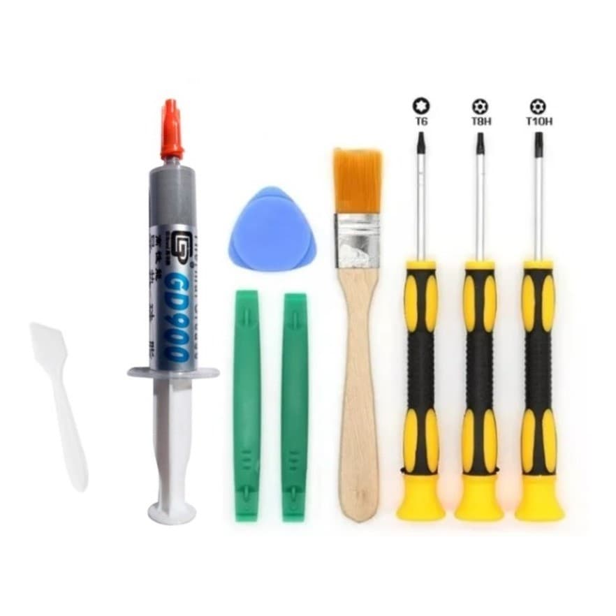 Kit Pasta Térmica Gd900 7g E Chaves Torx T6 T8 T10