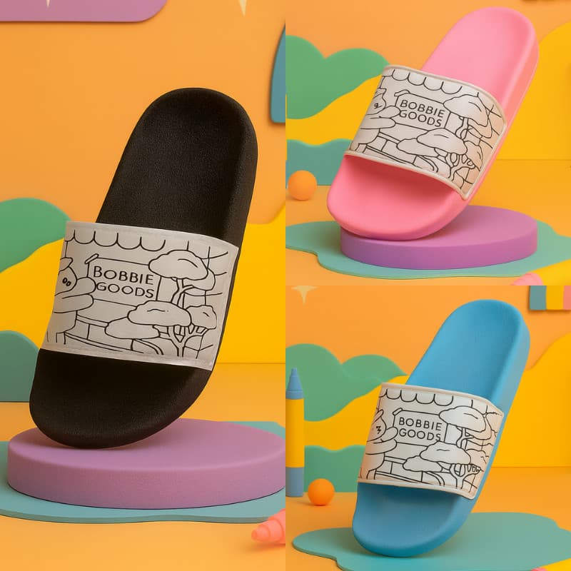 Sandália Infantil Para Colorir Com Canetinhas Brinquedo Educativo Divertido E Cheio De Imaginação