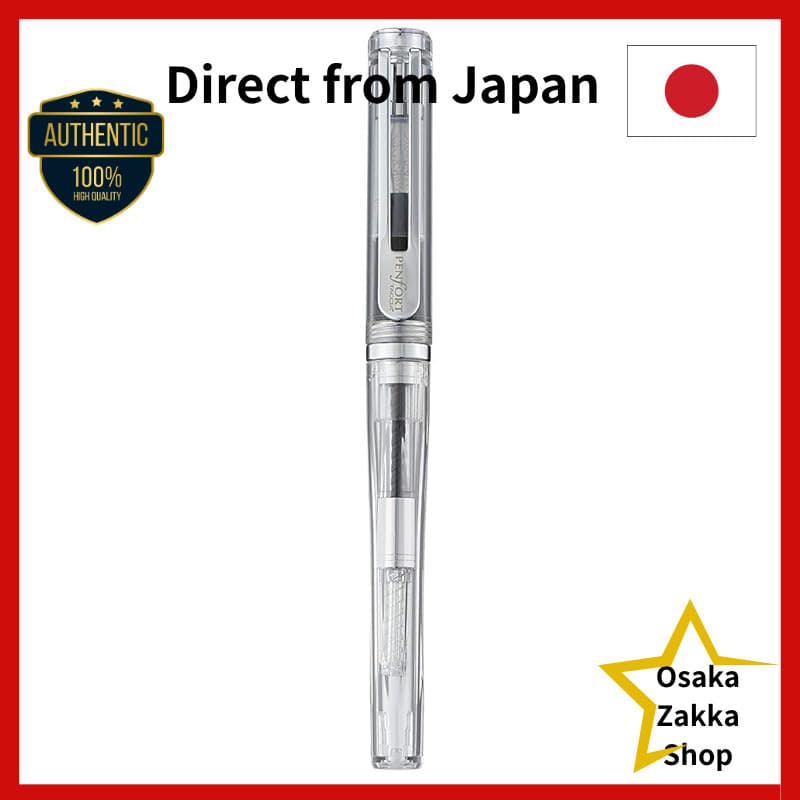 Caneta-Tinteiro Nakabayashi TACCIA Facet Transparente , Tamanho De Ponta F TPF-001-Cf , Fina