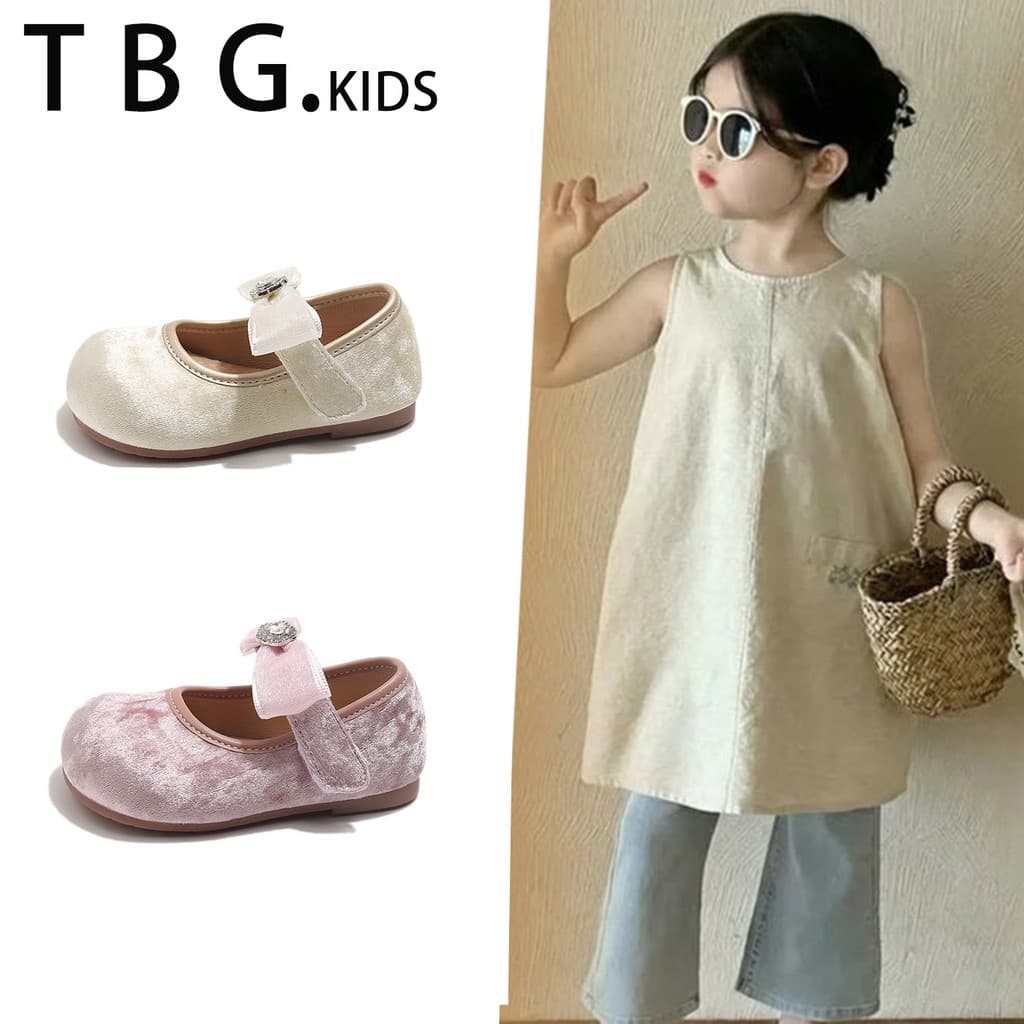 Meninas 2026 novo estilo sapatos de princesa primavera outono sapatos infantis do bebê menina sola macia combinando saia