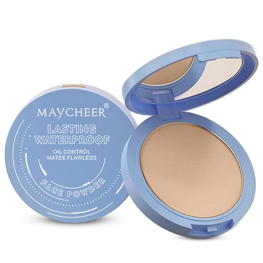 Pó Facial Maycheer, Pó Compacto Fixador e à Prova d'Água Maycheer (02 NATURAL BEIGE)