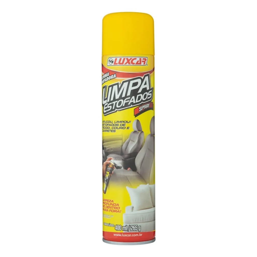 Limpa Estofados 400ml Espuma De Limpeza Luxcar