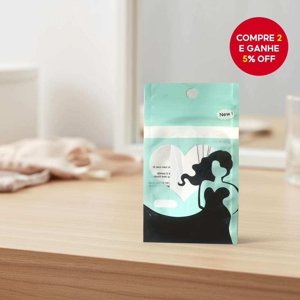 Fita Adesiva Fashion - Dupla Face, Adesivo Forte para o Dia Todo, Invisível e Transparente para Roupas/Corpo, Suave