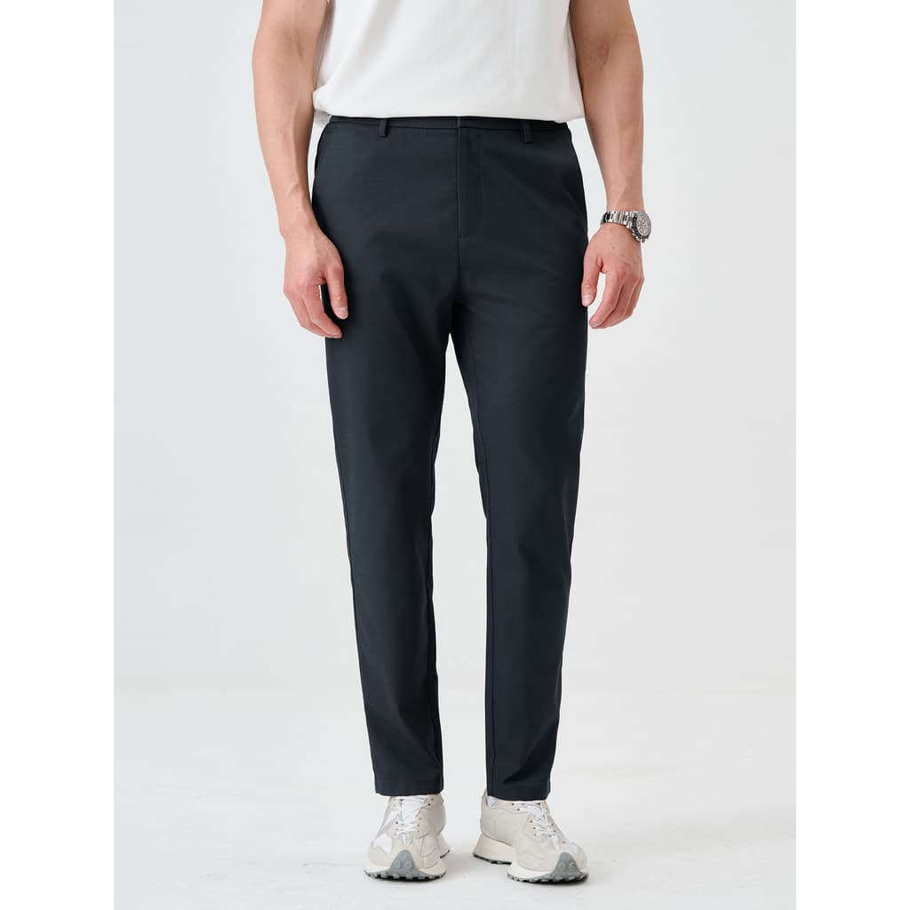JSSD HOMME primavera outono novo estilo algodão linho misturado calças casuais masculinas negócios em linha reta calças