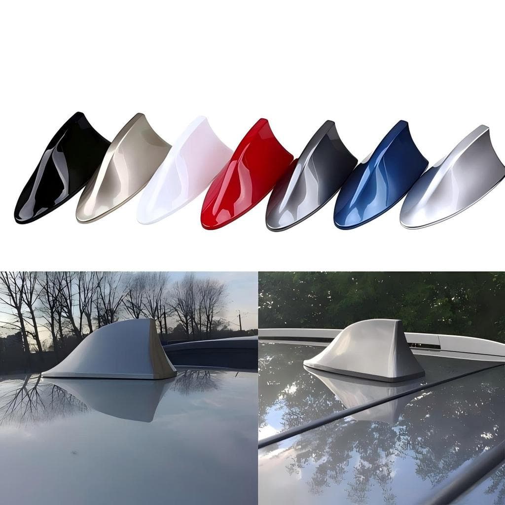 Antena Shark Barbatana Tubarão Universal Esportiva 6.0dB Rádio AM/FM Compatível Com Vários Carros