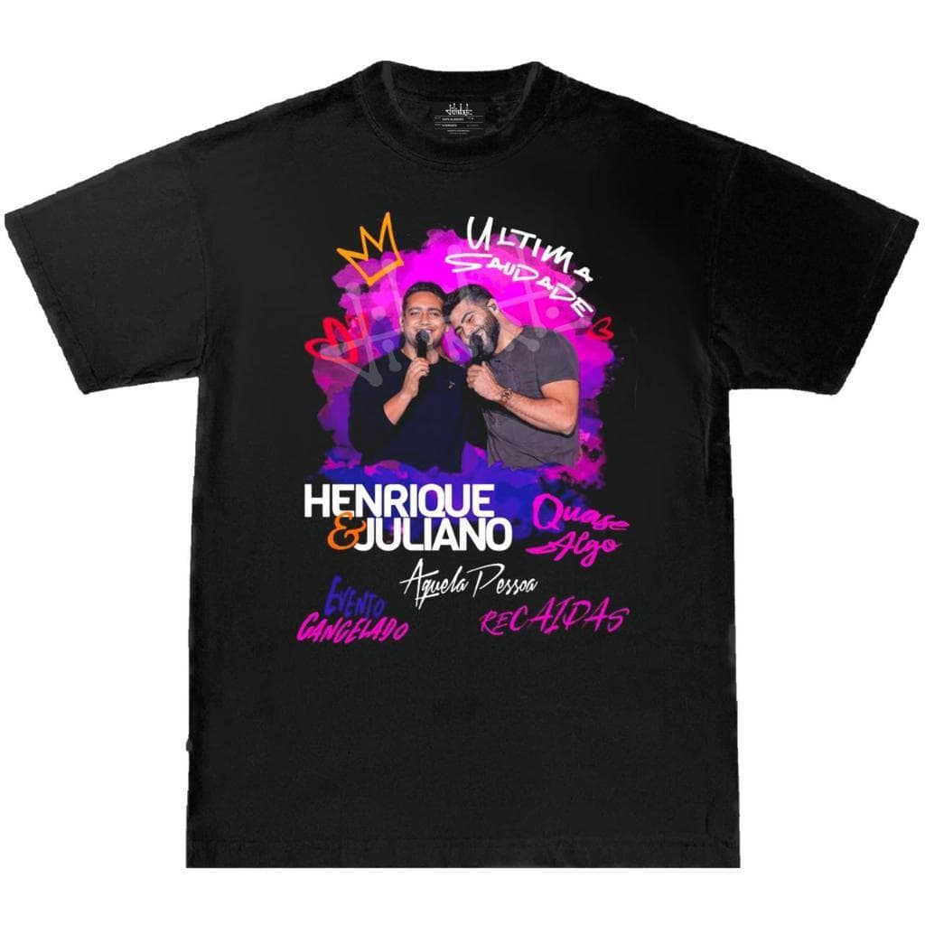 Camiseta Henrique e Juliano Personalizada