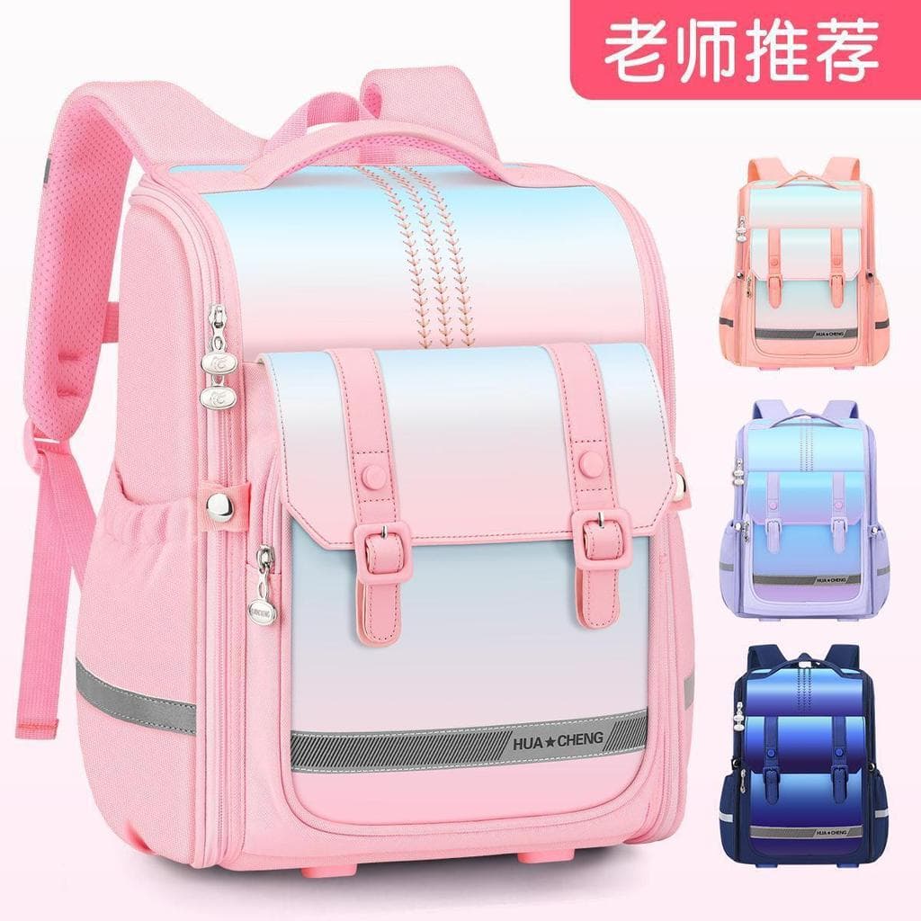 2026 Novo estilo bolsa de escola primária meninas de três a seis crianças leve à prova d'água meninas primeira série doi