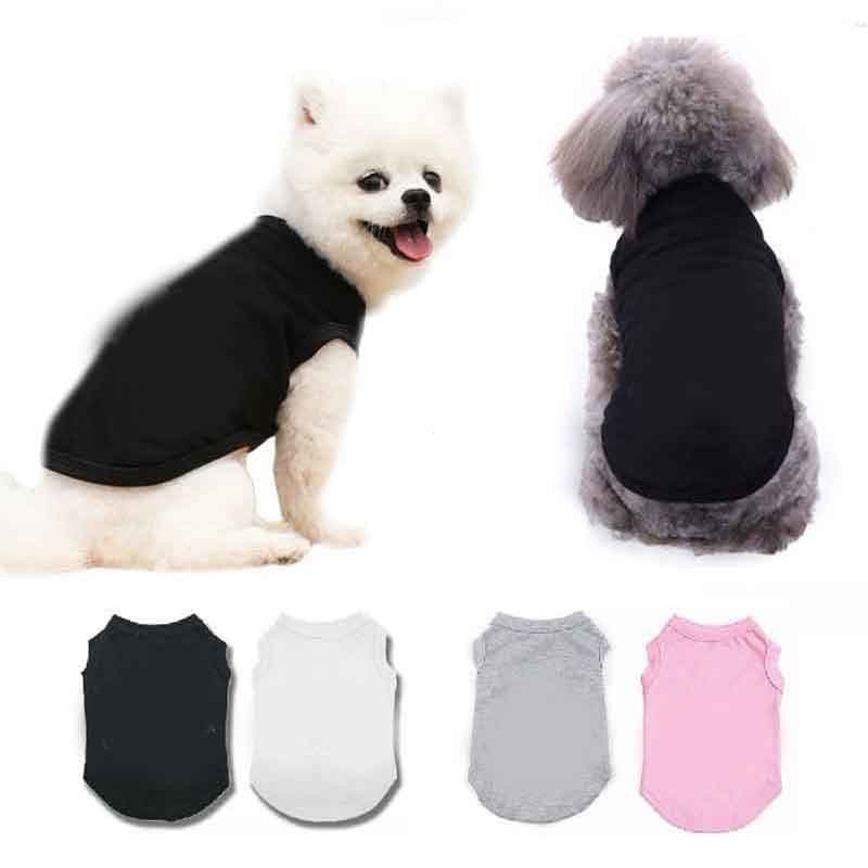 Camisas De Cachorro Pequeno Para Carta Padrão Roupas De Algodão Pet Camiseta Chihuahua Cães Pequenos Gato Colete Chihuah