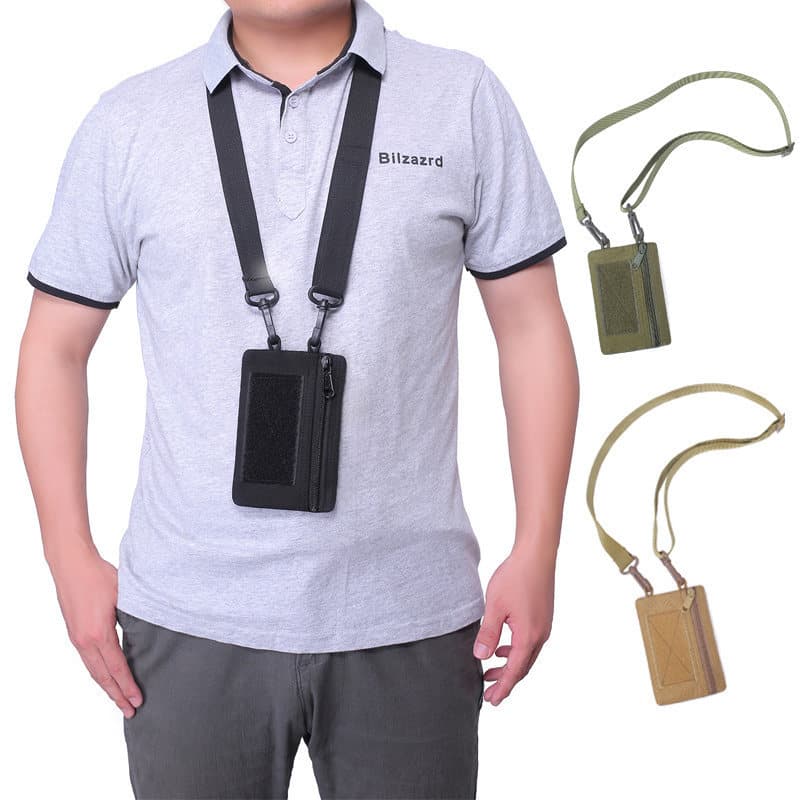 Ao ar livre novo estilo saco de peito esportes moeda bolsa com cordão à prova dwaterproof água caso cartão chave documen