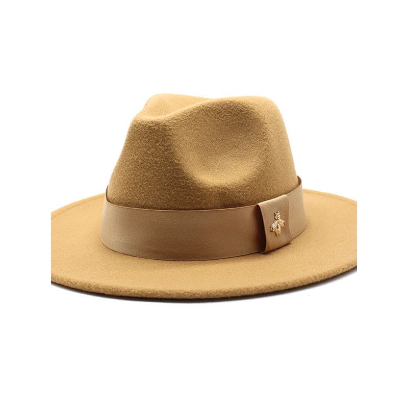 2024 outono inverno chapéu de aba grande moda lã aba plana chapéu superior masculino feminino lã panamá Jazz chapéu de l
