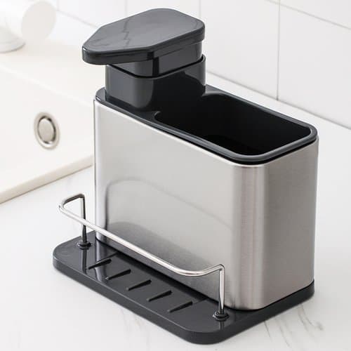 Organizador Pia Cozinha Inox Porta Detergente Suporte Esponja Acessorios