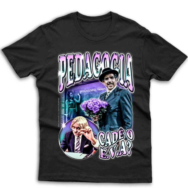Camiseta Meme Faculdade Cursos Engraçada "Pedagogia" Professor Teacher