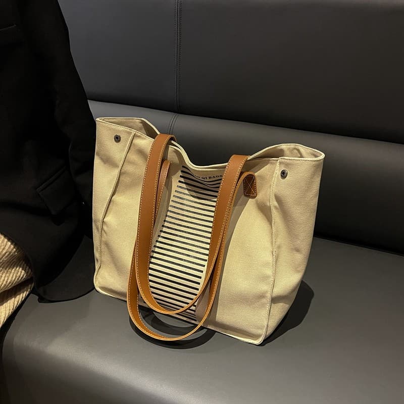 Bolsa de lona feminina estudantes universitários classe Commuter sacola pode colocar trabalho de computador portátil mod