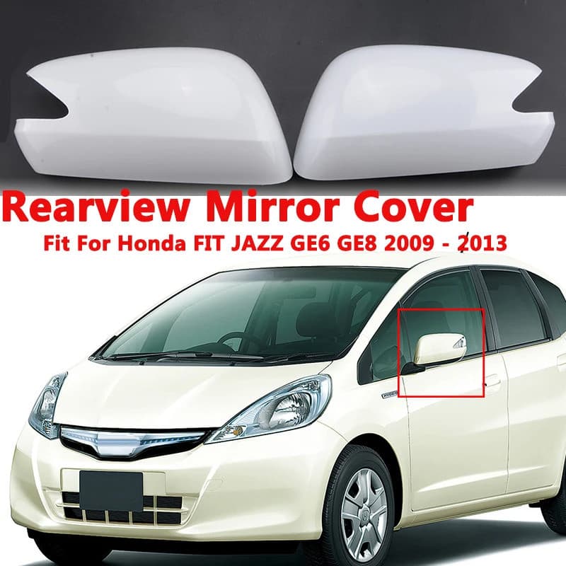 Capa de Espelho Retrovisor Lateral Rhyming com Abertura para Luz de Sinalização, Compatível com Honda FIT JAZZ GE6 GE8 2