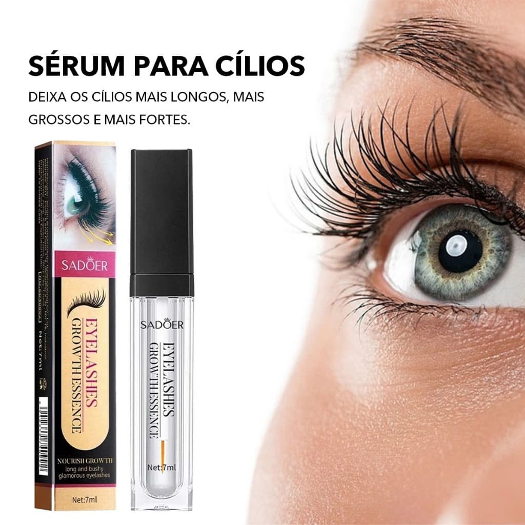 Versão Atualizada-Soro Poderoso De Crescimento De Cílios De Alta Qualidade , Tornando Os Mais Longos , Grossos E Natural