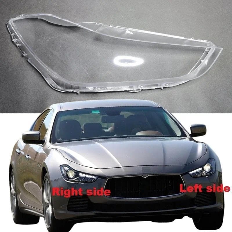 Faróis Lente Escudo Farol Sombra Abajur Transparente Substituir Tampa Da Lâmpada De Vidro Original Para Maserati GTS Ghi