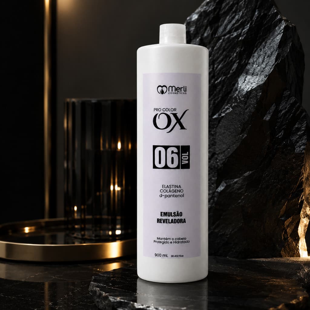 Água Oxigenada Cremosa 06 Volumes Merli Cosméticos 900ml