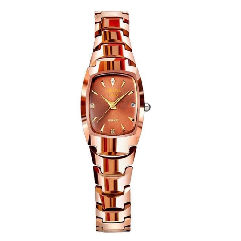 Relógio Elegante Formal Relógio Feminino Dourado/Rosé Rosé Ouro Uma peça remessa senhoras relógio café ouro luminoso à p