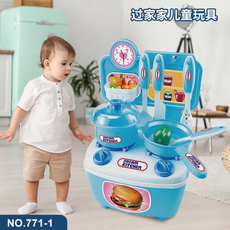 Novos brinquedos de cozinha portátil Mini cozinha jogar casa brinquedos infantis educativos educação precoce brinquedos