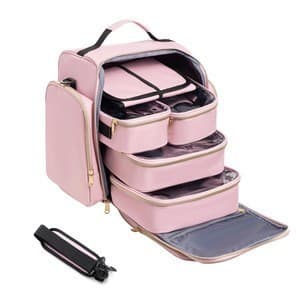 Saco de armazenamento de cosméticos de viagem 4 caixas destacáveis 1 rolo organizador de jóias vários sacos de armazenam