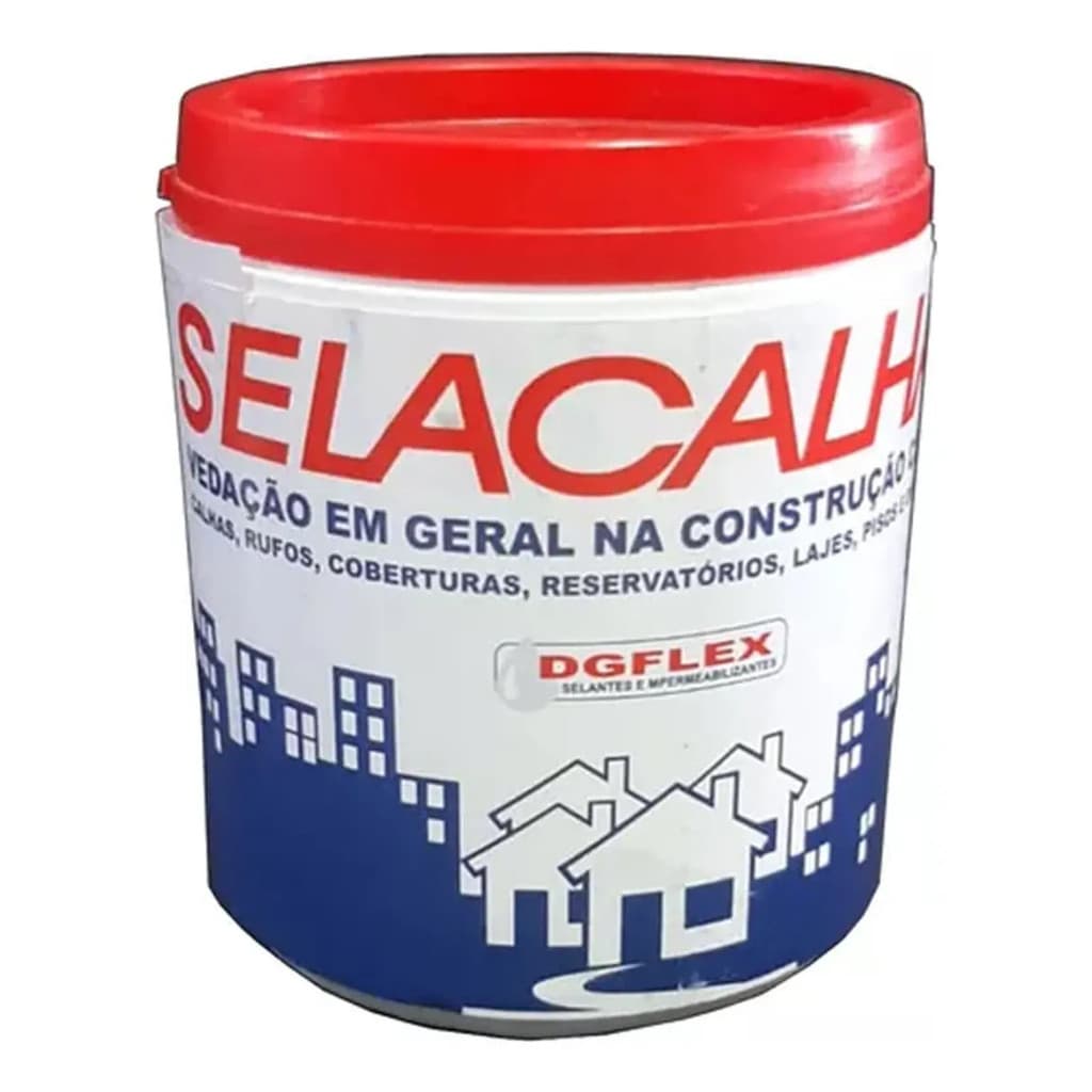 Selacalha Selante Acrílico Cinza Calafetação Mastiflex 1kg
