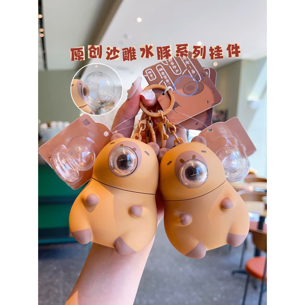 Squishy Anti Stress Squishy Capivara Squishy Estica Esmaga 2025 novo estilo Kapibara capivara soprando bolha beliscar di