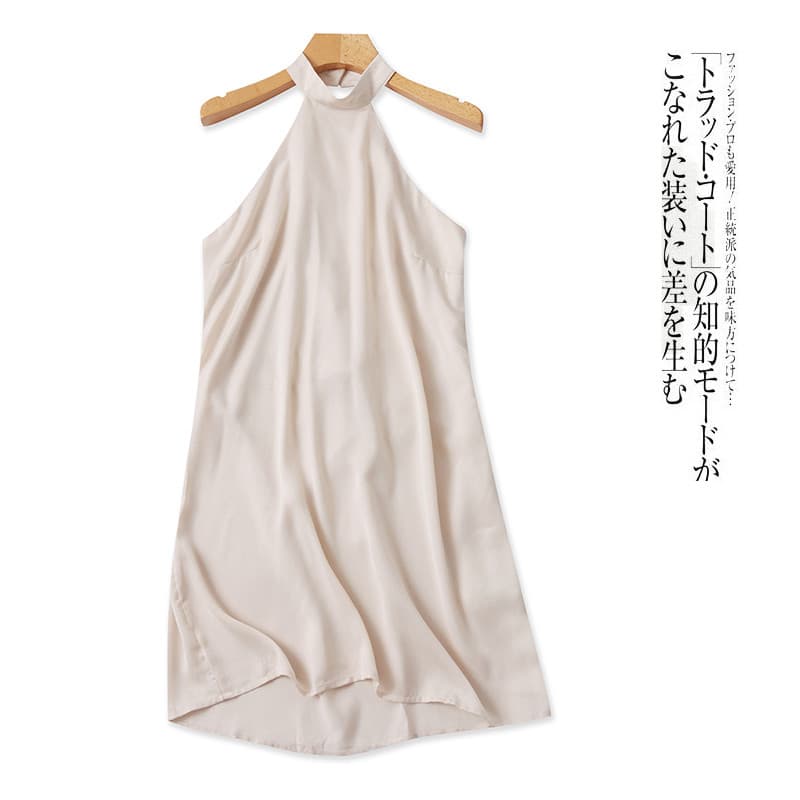 Vestido Curto Festa Vestido curto verão Vestido Mini Feminino Halter saia verão novo estilo comércio exterior feminino S