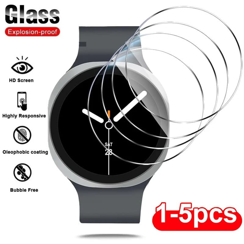 Película Protetora De Vidro Para Galaxy Watch Ultra 8 7 6 5 4 Protetor De Tela Série 40mm 44mm 45mm 46mm 47mm 42 43mm