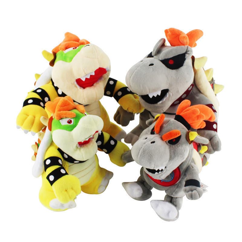 9 Estilo 15-30cm Nintendo Game Super Mario Bros . Bowser Koopa Fogo Dragão Azul Escuro Diabo Rei Verde Kawaii Brinquedos